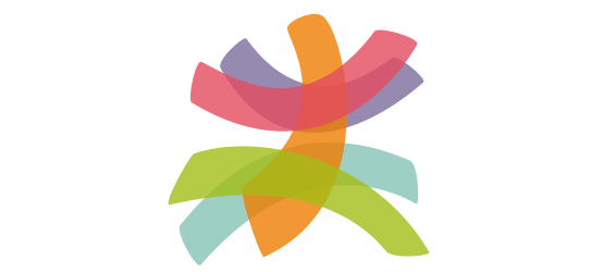 Logo Wegbegleiter Bunte Streifen