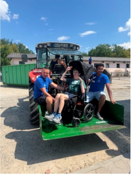 Fahrt mit dem Traktor